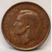 AUSTRALIA 1948Y. HALF 1/2 PENNY . SOFT DENTICLES